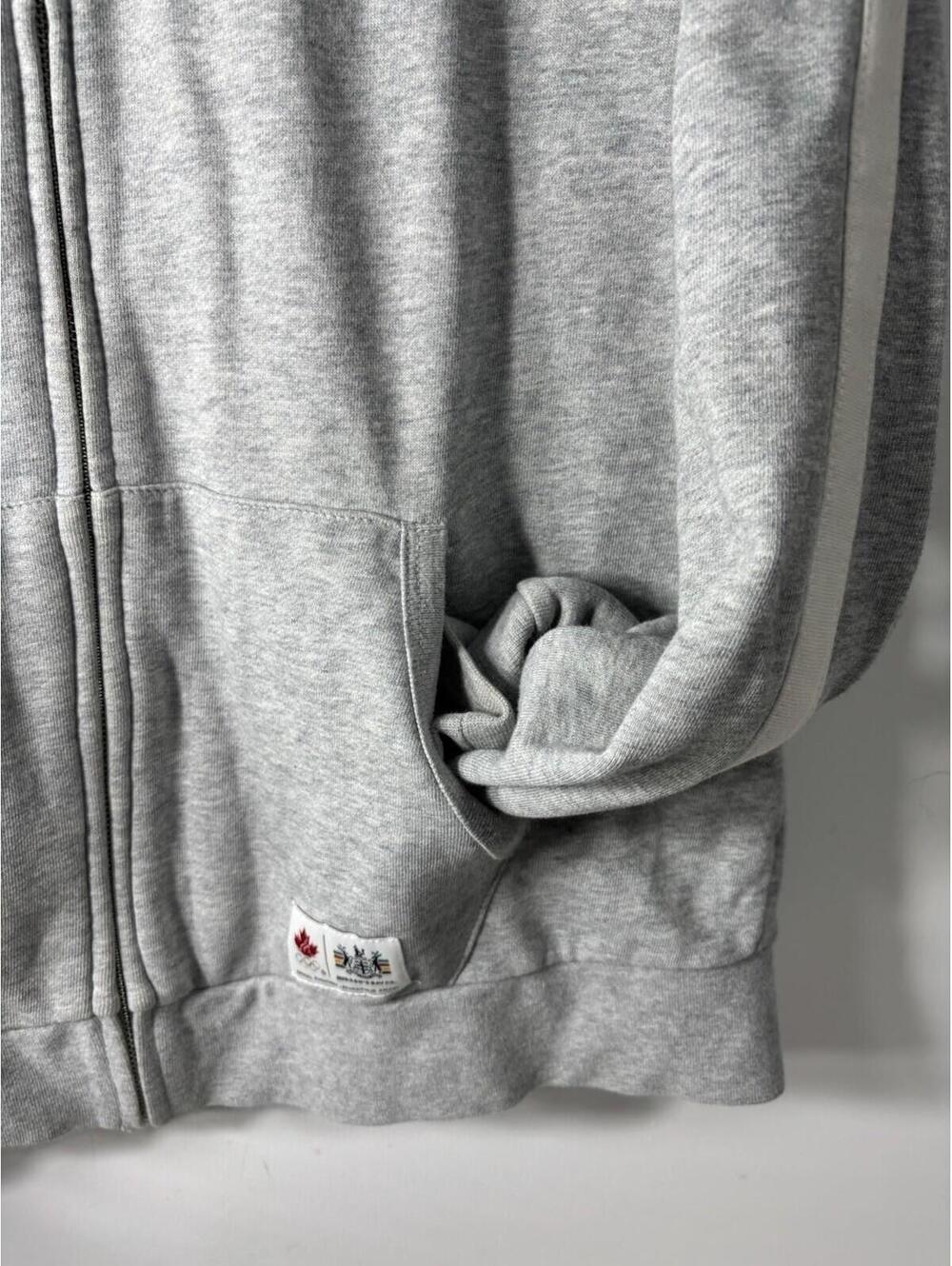 Hudson's Bay CO HBC Gray Sweatshirt Zip-up Men’s Medium - Picture 5 of 15